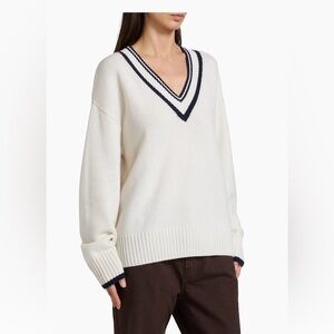 Reformation Jadey V-neck Cashmere Oversized Sweater